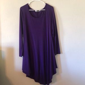 Long Sleeve Purple Dress
